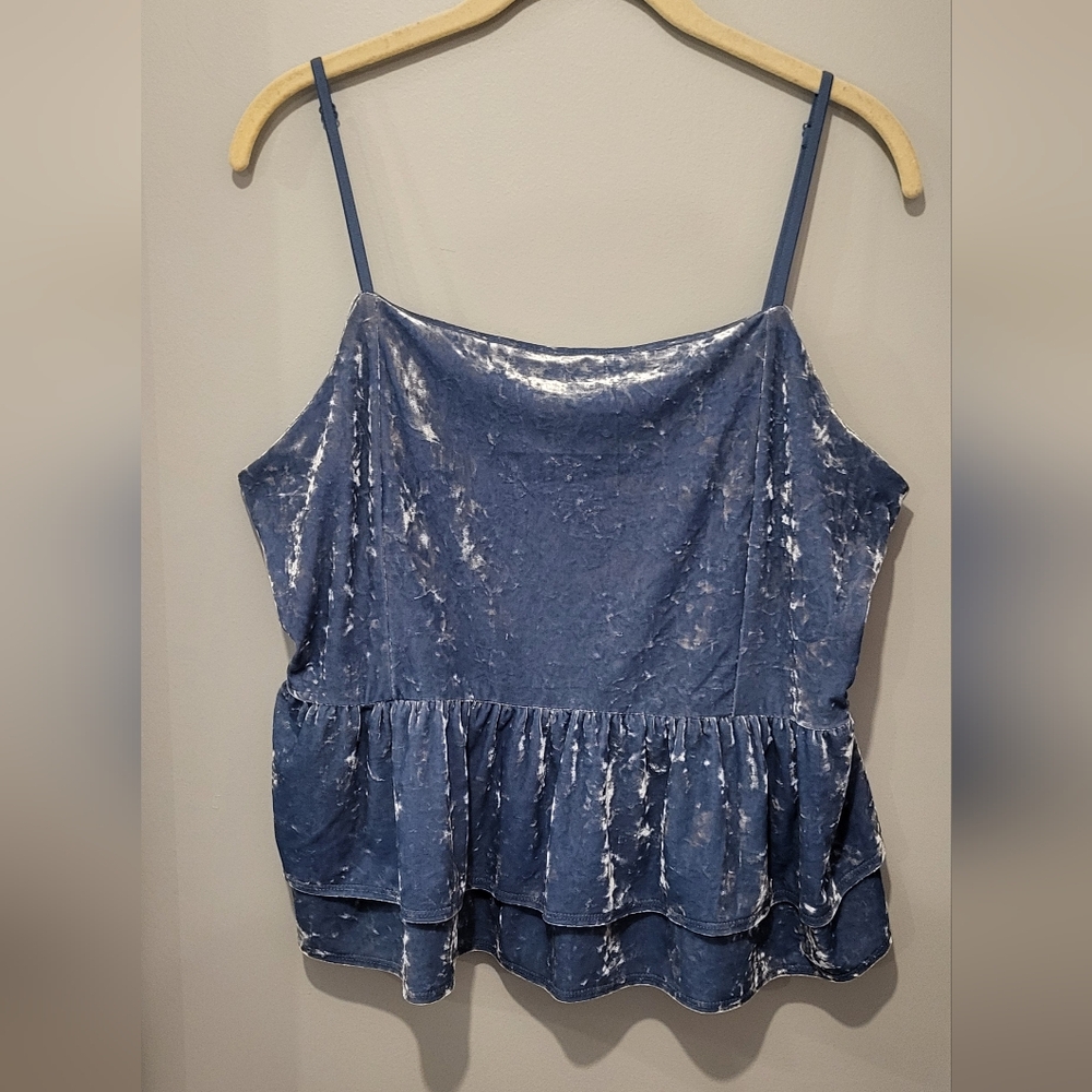 Velvet Short Blouse Top